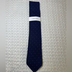 Calvin Klein Dark Blue Patterned Tie